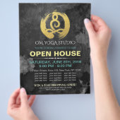 YOGA Studio Open House Meditation Haltung Zen-Zeic Flyer (Hand)