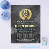 YOGA Studio Open House Meditation Haltung Zen-Zeic Flyer (Einzeln)