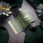 YOGA Studio Open House Meditation Pose & OM Symbol Flyer