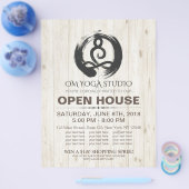 YOGA Studio Open House Meditation Pose Zen Symbol Flyer (Einzeln)