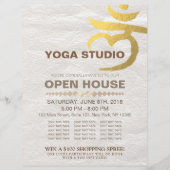 YOGA Studio Open House Meditation Root Chakra Sign Flyer (Vorne)