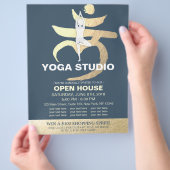 YOGA Studio Open House Meditation Root Chakra Sign Flyer (Hand)
