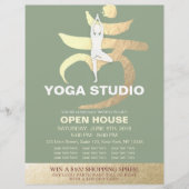 YOGA Studio Open House Meditation Root Chakra Sign Flyer (Vorne)