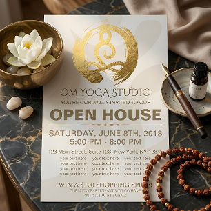 YOGA-Studio-Open-House-Meditationshaltung-Zen-Schi Flyer
