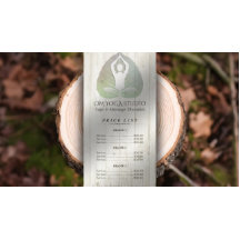 YOGA Studio Price List Mediation Pose Bodhi Leaf