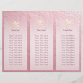 Yoga Studio Tri-Fold Broschüre Lotus Floral Mandal (Rückseite)