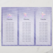 Yoga Studio Tri-Fold Broschüre Mandala (Rückseite)