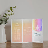 Yoga Studio Tri-Fold Broschüren Life Coach Healer