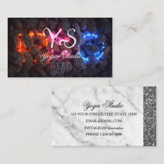 Yoga Studio Visitenkarte (Vorne/Hinten)