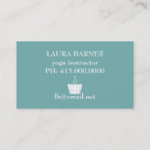 Yoga Studio Visitenkarte (Rückseite)