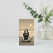 Yoga Studio Visitenkarte (Stehend Vorderseite)