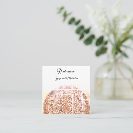 Yoga Studio Visitenkarte (Stehend Vorderseite)