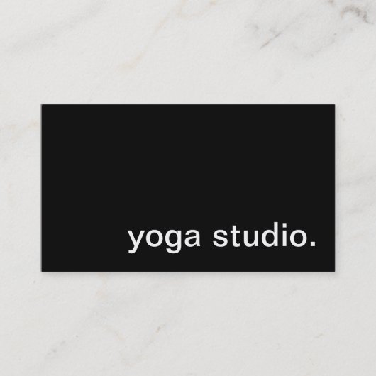Yoga-Studio-Visitenkarte Visitenkarte (Vorderseite)