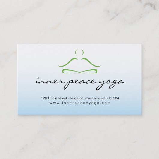 Yoga-Studio-Visitenkarte Visitenkarte (Vorderseite)