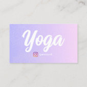 Yoga Studio-Vorlagen Visitenkarte (Rückseite)