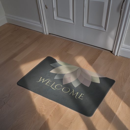 YOGA Studio Welcome Doormat Colorful Lotus Mandala Fußmatte