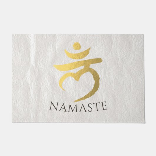 Yoga Studio Welcome Meditation Root Chakra Symbol Fußmatte (Vorderseite)