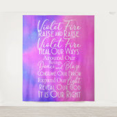 Yoga Studios & Meditationsräume: Spritual Prayer Wandteppich (Vorderseite)