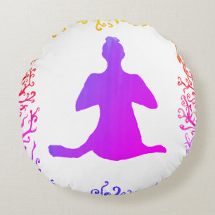 Yoga, Sukhasana-Kissen Rundes Kissen