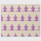 Yoga, Sukhasana Wrapping Paper Geschenkpapier (Flach)