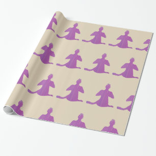 Yoga, Sukhasana Wrapping Paper Geschenkpapier
