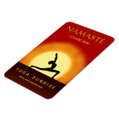 Yoga Sunrise Pose Yoga Studio Große Flexi-Magnete Magnet (Linke Seite)