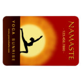Yoga Sunrise Pose Yoga Studio Große Flexi-Magnete Magnet (Horizontal)