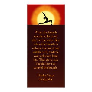 Yoga Sunrise Yoga Instructor Lehrer Rackkarten Werbekarte