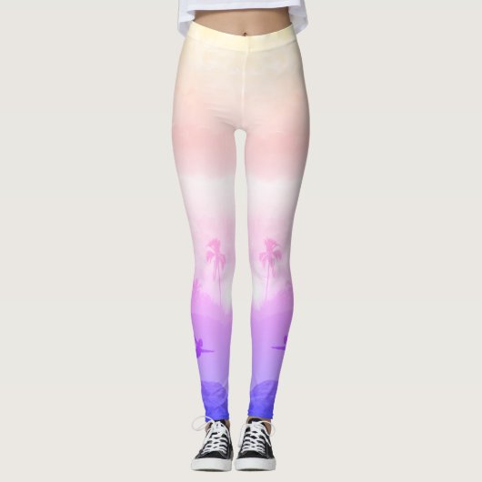 YOGA SUNSET LEGGINGS (Vorderseite)