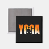 Yoga Sunshine Magnet (Vorderseite/Rückseite)