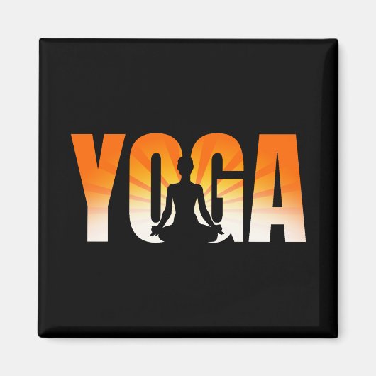 Yoga Sunshine Magnet (Vorne)