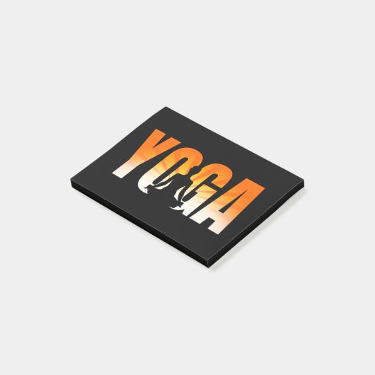 Yoga Sunshine Post-it Klebezettel (angewinkelt)