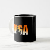 Yoga Sunshine Zweifarbige Tasse (Vorderseite Links)