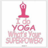 Yoga Superpower Vinyl Aufkleber (Blatt)
