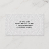 Yoga Symbols | Mandala Pattern Visitenkarte (Rückseite)