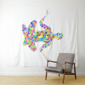 Yoga Tapestry Wandteppich (Beispiel (Horizontal))