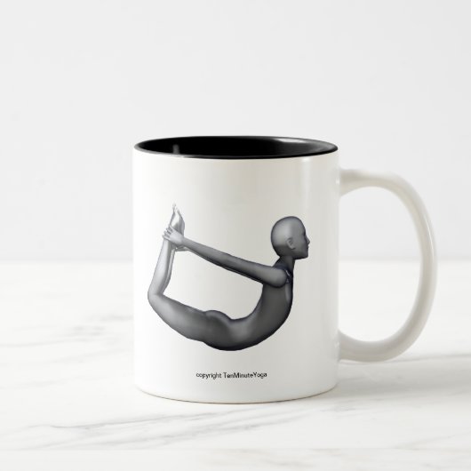 Yoga-Tasse - Bogen-Pose Zweifarbige Tasse (Rechts)