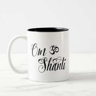 Yoga-Tasse OM Shanti Zweifarbige Tasse