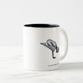 Yoga-Tasse - Pose des Kran-(Krähe) Zweifarbige Tasse (VorderseiteRechts)