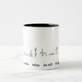 Yoga-Tasse Zweifarbige Tasse (Mittel)