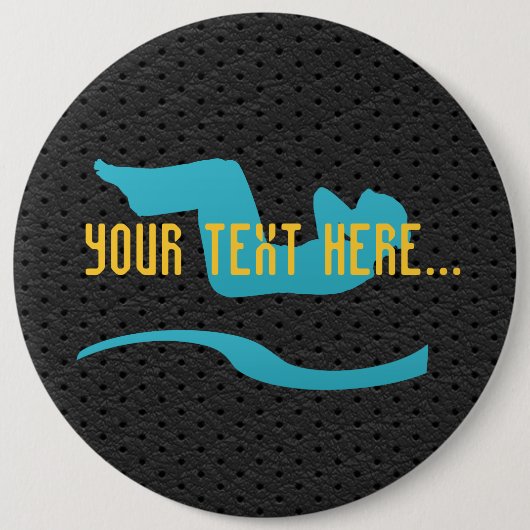 Yoga-Taste für coole Sportym-Arbeit Button (Vorderseite)