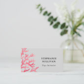 Yoga-Tauchlehrer Visitenkarte (Stehend Vorderseite)