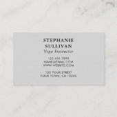 Yoga-Tauchlehrer Visitenkarte (Rückseite)