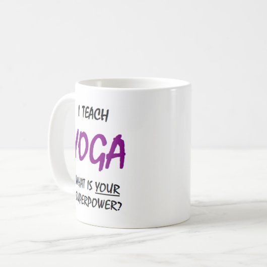 yoga teach kaffeetasse (Vorderseite Links)