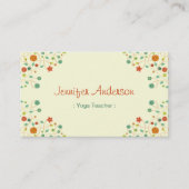 Yoga Teacher - Chic Nature Stilvoll Visitenkarte (Vorderseite)