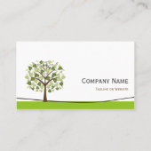 Yoga Teacher - Eleganter Wish Tree Visitenkarte (Rückseite)