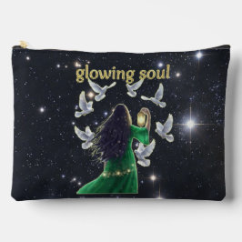 Yoga teacher gift Glowing soul  Zubehörtasche