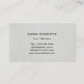 Yoga Teacher Gold Circle & Healing Tree Fitness Visitenkarte (Rückseite)