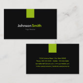 Yoga Teacher Moderne Minze Grün Visitenkarte (Vorne/Hinten)