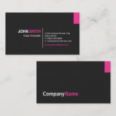 Yoga Teacher - Modernes Twill Grid Visitenkarte (Vorne/Hinten)